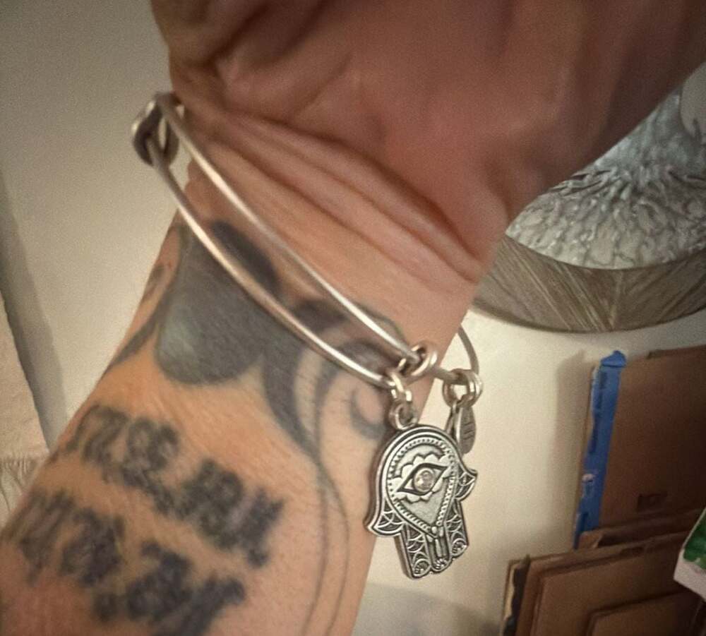 Alex and Ani Hand of Fatima Expandable Bangle Bracelet